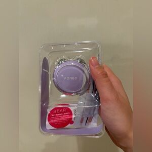FOREO BEAR or BEAR 2 microcurrent facial toning device in lavender